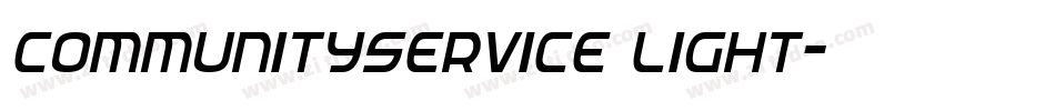 CommunityService Light字体转换
